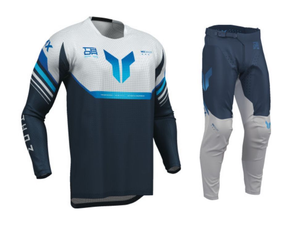 Thor Launchmode Vented Raptor Gear Combo - Midnight/Grey