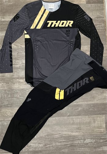 Thor Prime Drive Gear Combo - Black/Grey - Small / 30