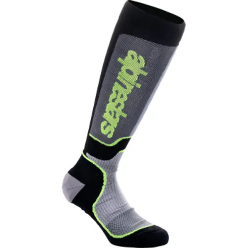 Alpinestars MX Plus Socks - Black/Gray/Yellow