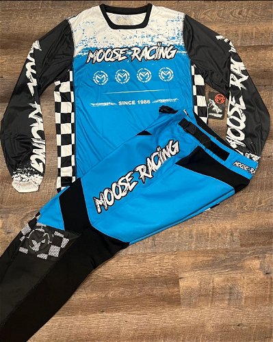 Moose Racing M1 Gear Combo - Blue/Black - Large / 34