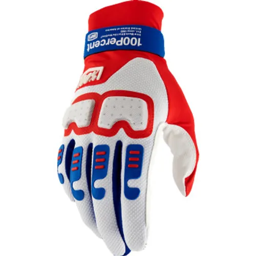 NEW! 100% Langdale Gloves - Red/White/Blue