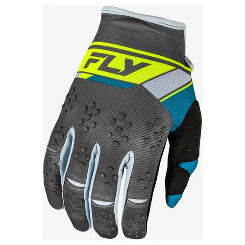 Fly Racing Kinetic Prix Gloves - Charcoal/Hi-Vis