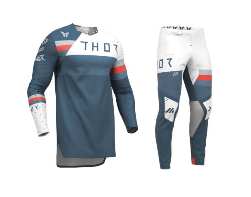 Thor Sportmode League Gear Combo - Blue/White