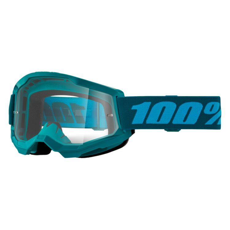 100% Strata 2 MX Goggles - Stone w/ Clear Lens