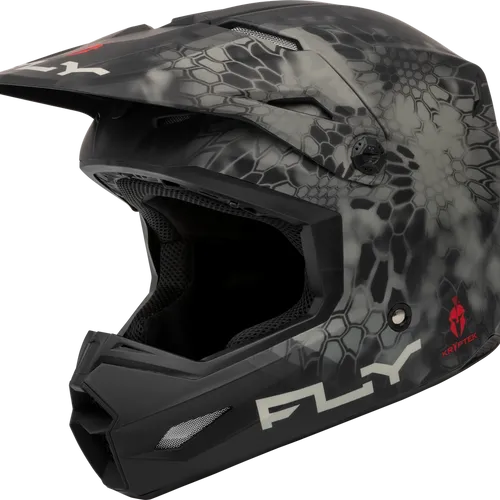 2024 Fly Racing Kinetic Kryptek Helmet - Matte Moss Grey/Black
