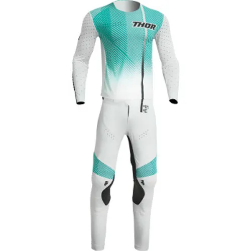 Thor Prime Tech Gear Combo - White/Teal - Large / 34