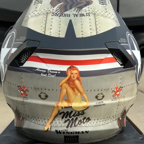 Oneal 5SRS Wingman MX Helmet - Silver / Large
