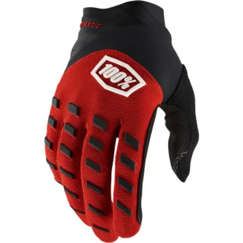 100% Airmatic MX Gloves - Red/Black