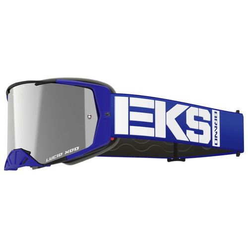 NEW!! EKS Lucid Caliber MX Goggles - Royal Blue w/ Silver Mirror Lens