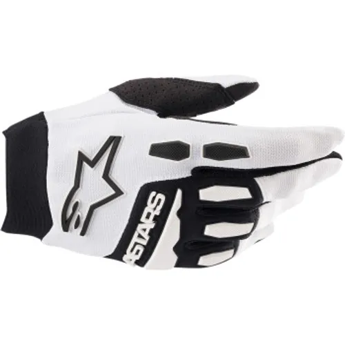 Alpinestars Full Bore Mx Gloves - White/Black