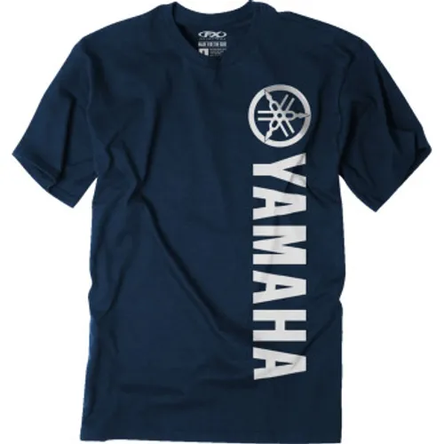 Factory Effex Yamaha Vertical T-Shirt - Heather Navy