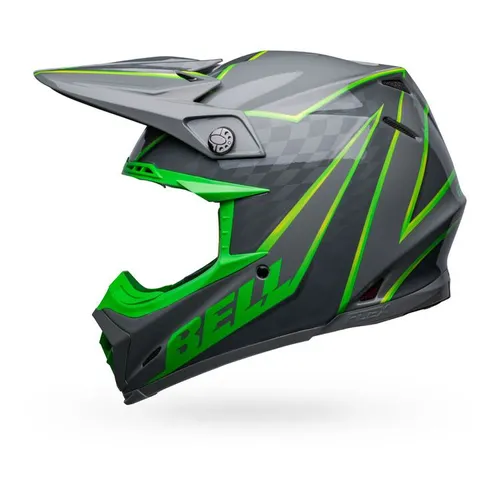 NEW! Bell Moto-9s Flex Sprite MX Helmet - Grey/Green