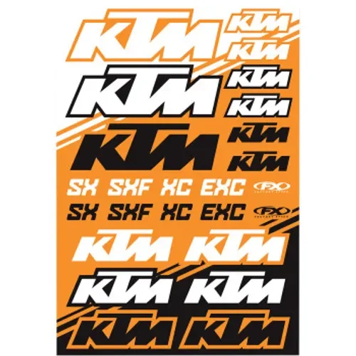 Factory Effex Sticker Sheet - KTM SX