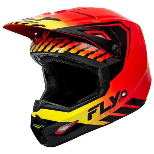 2024 Fly Racing Kinetic Menace Helmet - Red/Black/Yellow
