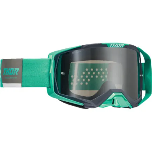 Thor Activate MX Goggles - Teal/Charcoal w/ Mirror Smoke Lens