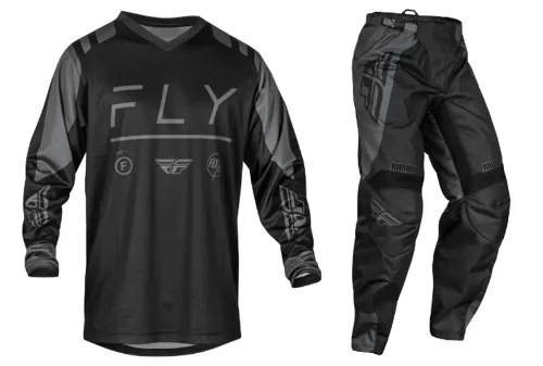 Fly Racing F-16 Gear Combo - Black/Charcoal