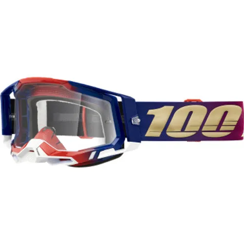 100% Racecraft 2 Goggles - United w/ Clear Lens