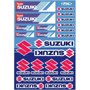 Factory Effex Sticker Sheet - Suzuki Racing
