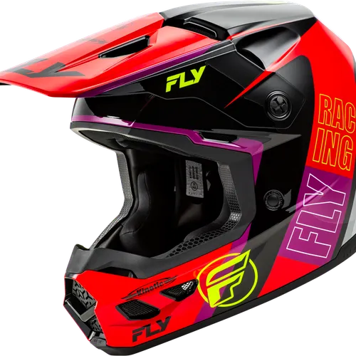 NEW! Fly Racing Kinetic Rally MX Helmet - Red/Black/White