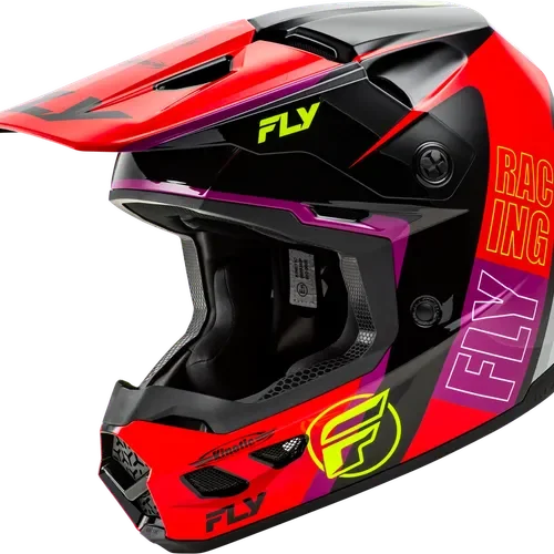 NEW! Fly Racing Kinetic Rally MX Helmet - Red/Black/White