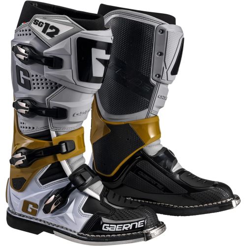 Gaerne SG-12 MX Boots - Grey/Magnesium/White - Size 10