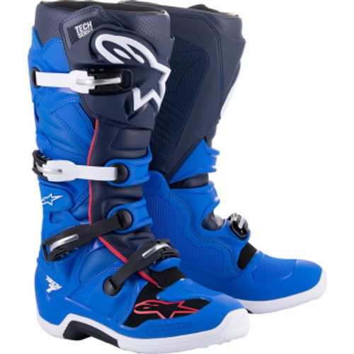 Alpinestars Tech 7 MX Boots - Blue/Red/Navy