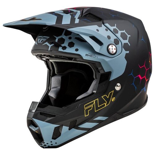 Fly Racing Formula CC Tektonic Helmet - Matte Black/Slate/Blue