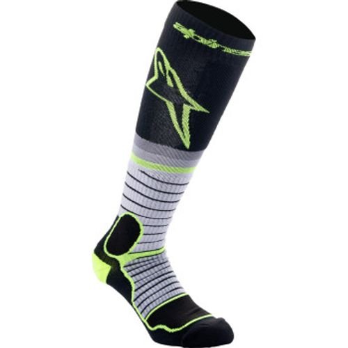 Alpinestars MX Pro Socks - Black/Gray/Yellow