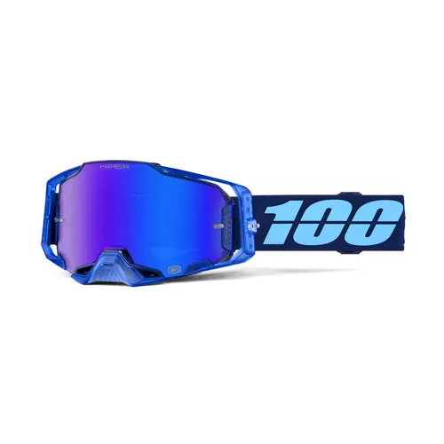 100% Armega Goggles - Coupe w/ HiPer Blue Mirror Lens