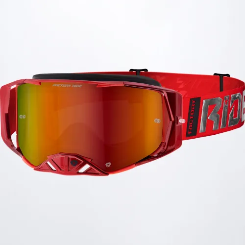 FXR Factory Ride MX Goggles - Red