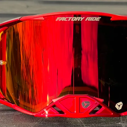 FXR Factory Ride MX Goggles - Red