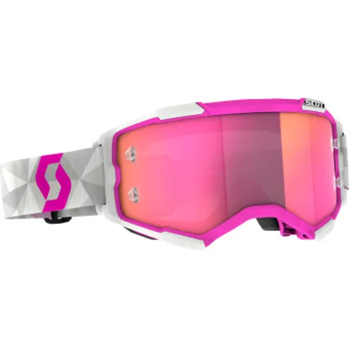 Scott Fury JP61 MX Goggles - White/Pink