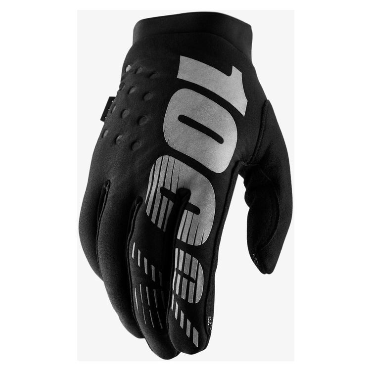 100% Brisker Cold Weather Gloves - Black