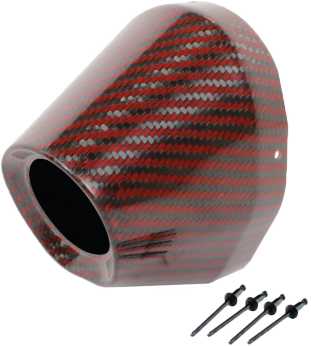 Pro Circuit Carbon End Cap Replacement Kit - Carbon Red