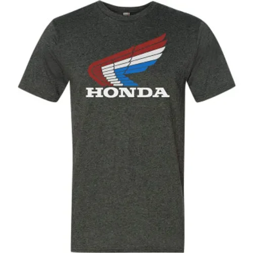 Honda Vintage Wing T-Shirt - Charcoal