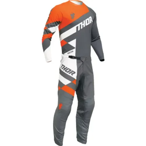 Thor Sector Checker Gear Combo - Charcoal/Orange