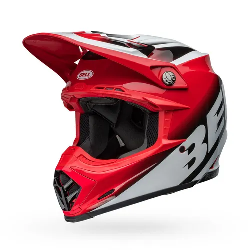 Bell Moto-9S Flex Helmet - Rails - Gloss Red/White