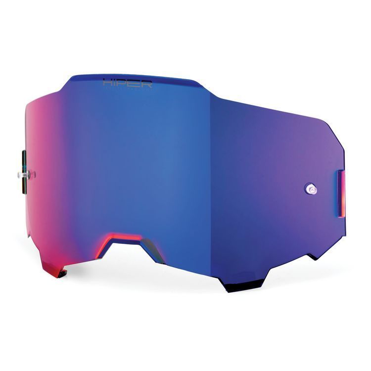 100% Armega Goggle Lens - HiPer Blue Mirror 