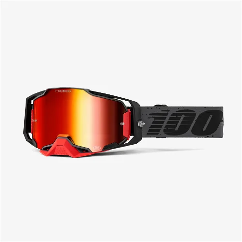 100% Armega MX Goggles - Nekfeu w/ Hiper Red Mirror Lens