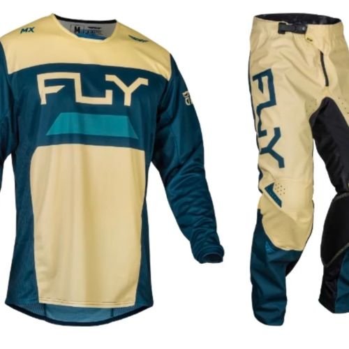 Fly Racing Kinetic Reload Gear Combo - Ivory/Navy