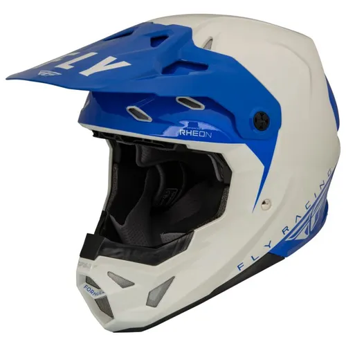 Fly Racing Formula CP Slant MX Helmet - Grey/Blue