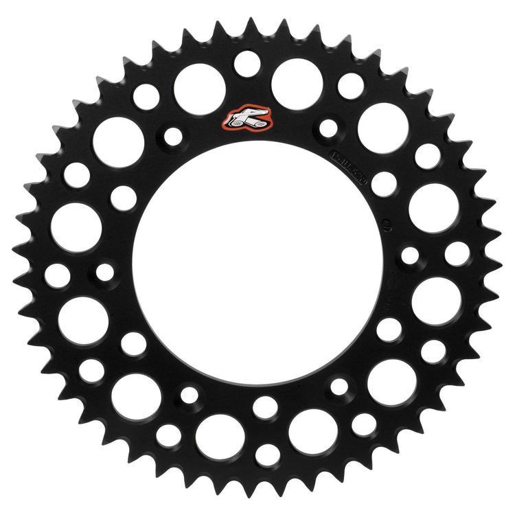 Renthal 52T Aluminum Rear Sprocket - Black / 2007-2022 Suzuki RMZ250