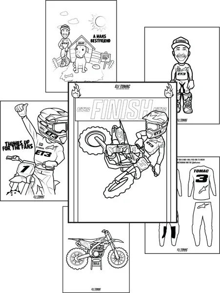 Eli Tomac Coloring Book