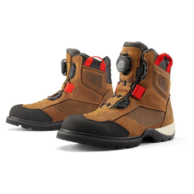 Icon Stormhawk Waterproof Boots - Brown