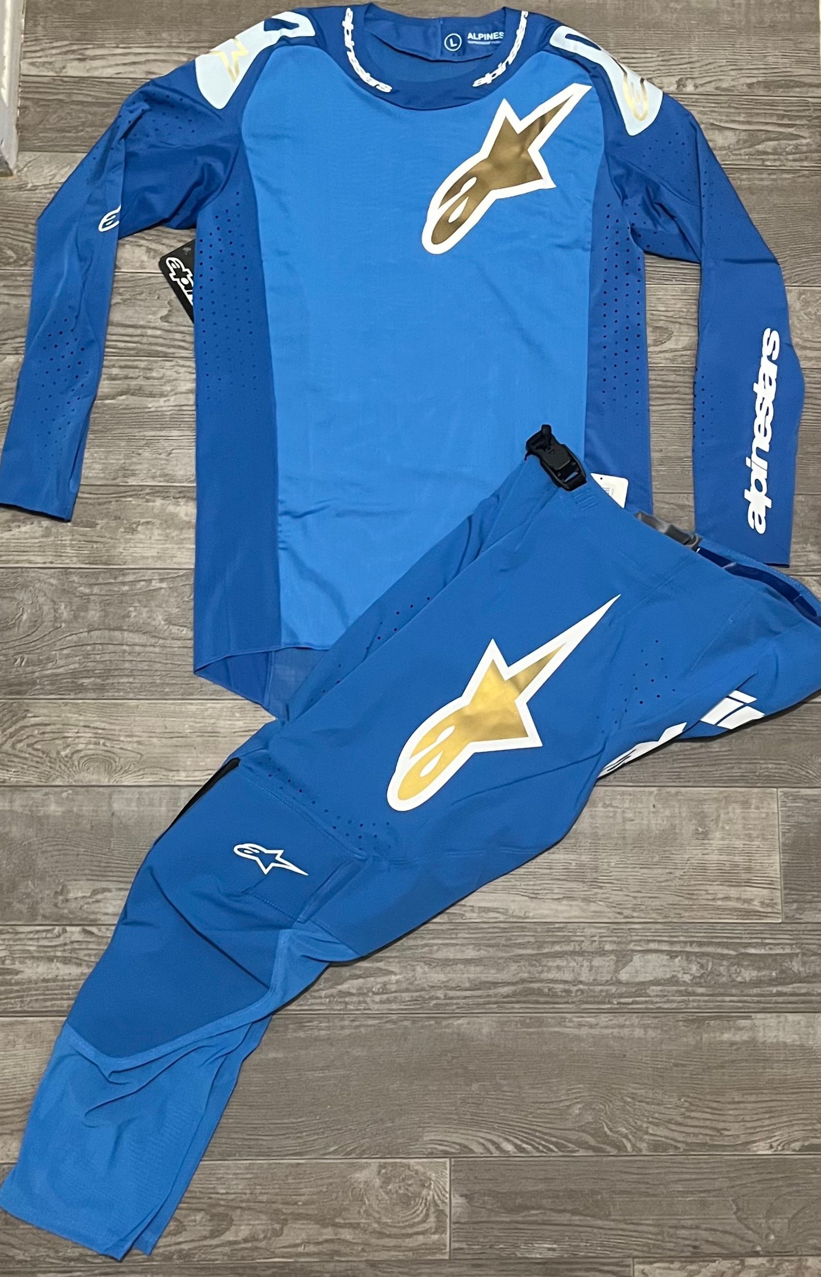 Alpinestars Supertech Bruin Gear Combo Bruin Blue Gold
