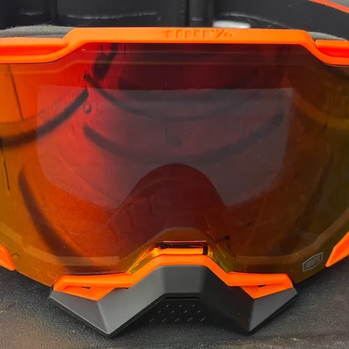100% Armega MX Goggles - Orange