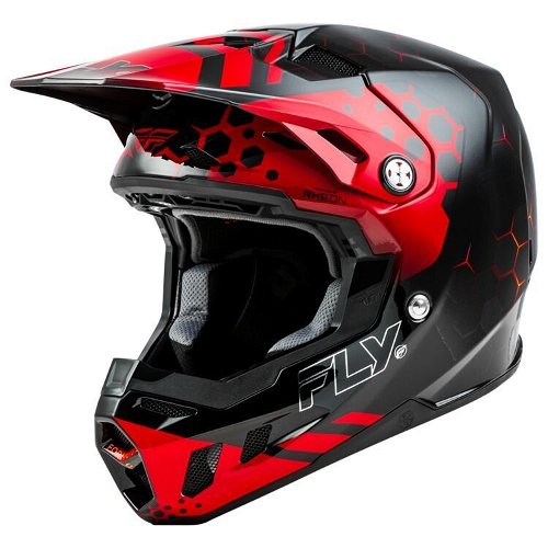 Fly Racing Formula CC Tektonic Helmet - Black/Red/Orange
