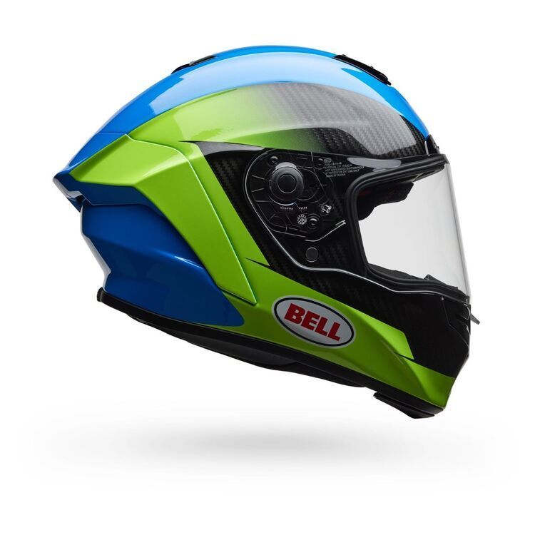 Bell Race Star Flex DLX Corsa Helmet - Blue/Flo Green