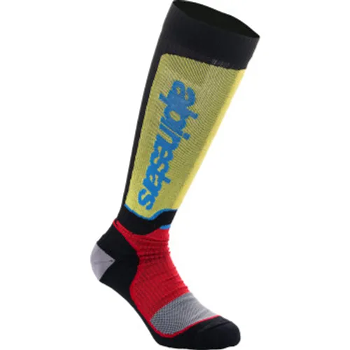 NEW! Alpinestars MX Plus Socks - Black/Red/Yellow/Blue