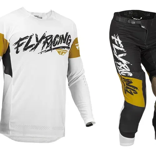 Fly Racing Evolution DST LE Brazen Gear Set - White/Gold